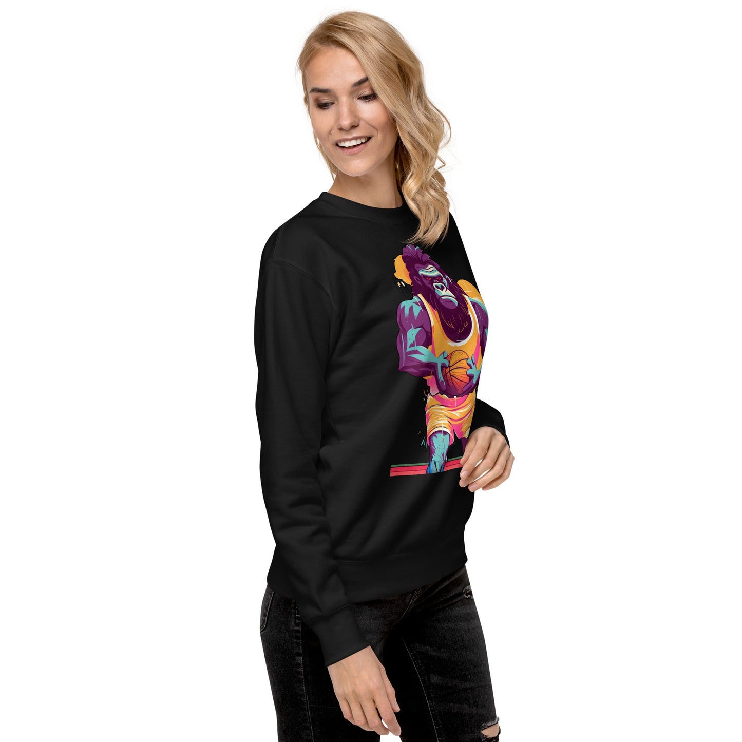 Hoops Hominid - Unisex Premium Sweatshirt - BBairt