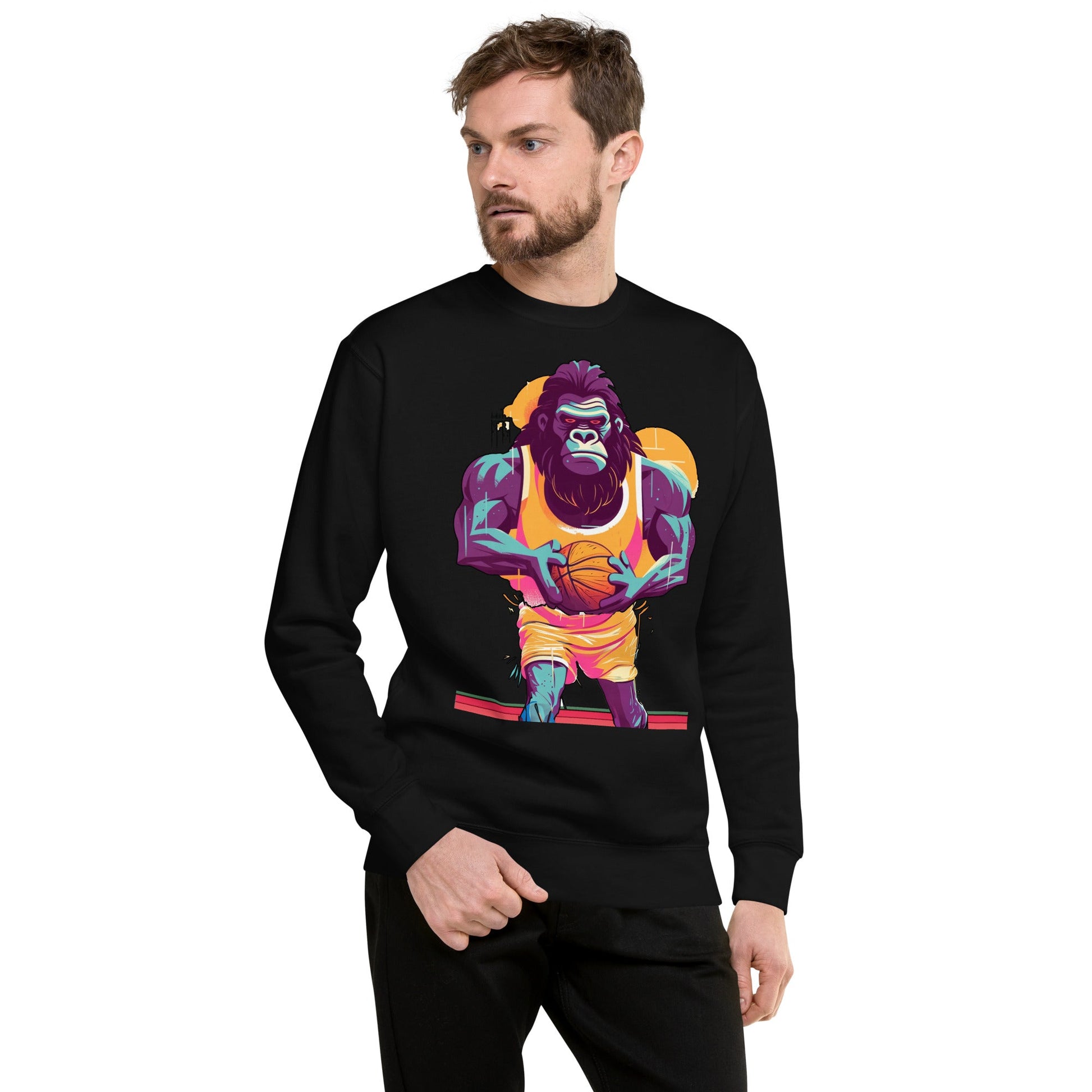 Hoops Hominid - Unisex Premium Sweatshirt - BBairt