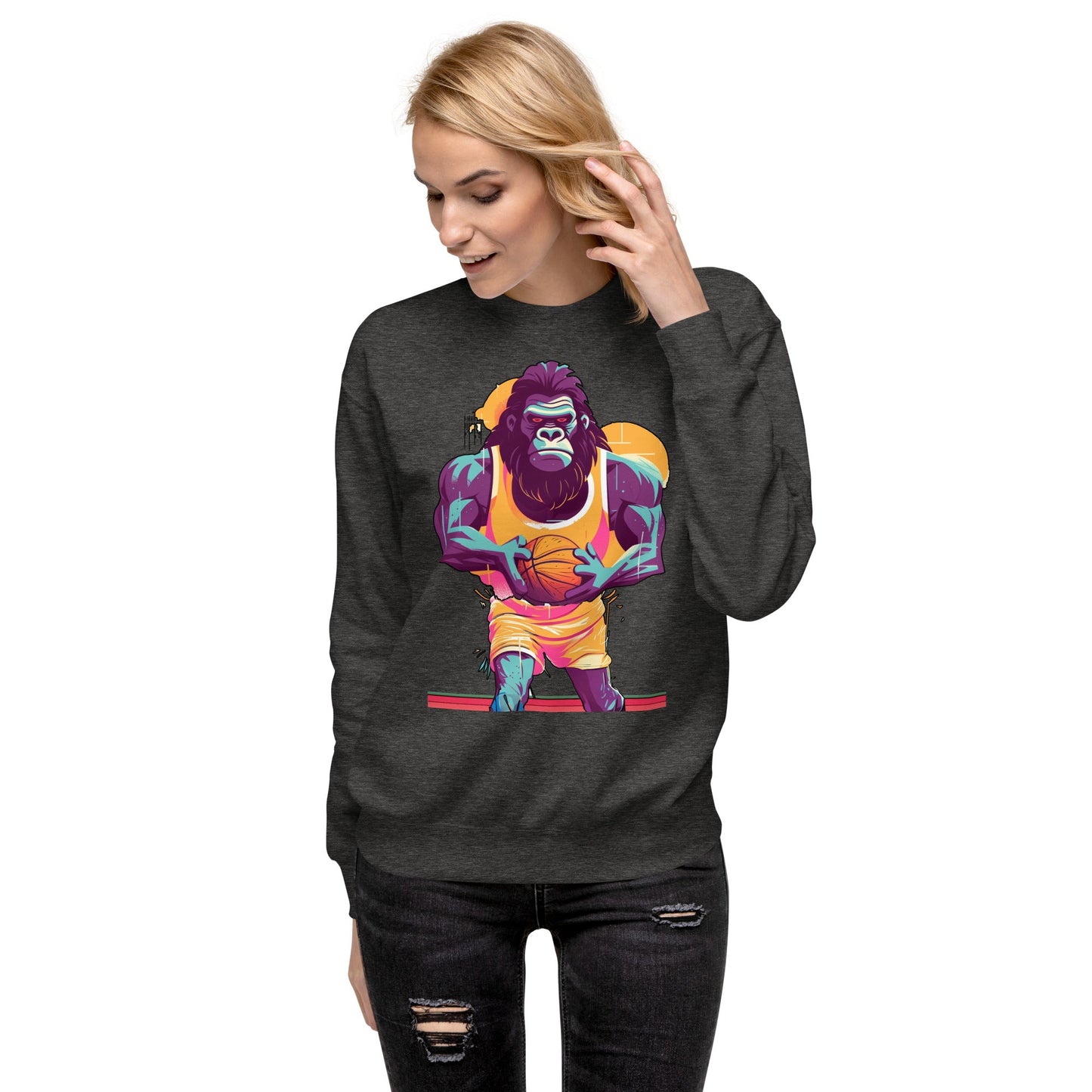 Hoops Hominid - Unisex Premium Sweatshirt - BBairt