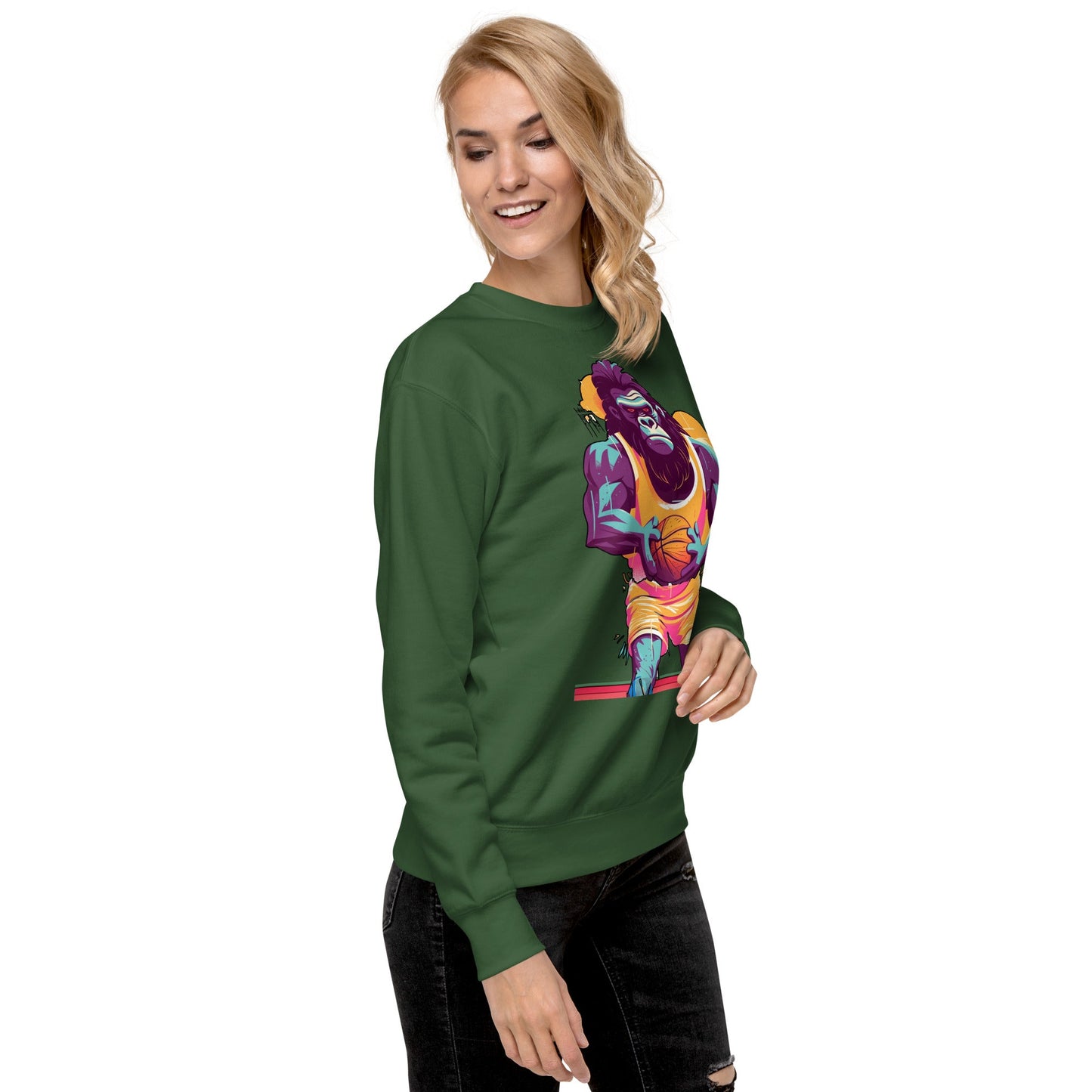 Hoops Hominid - Unisex Premium Sweatshirt - BBairt