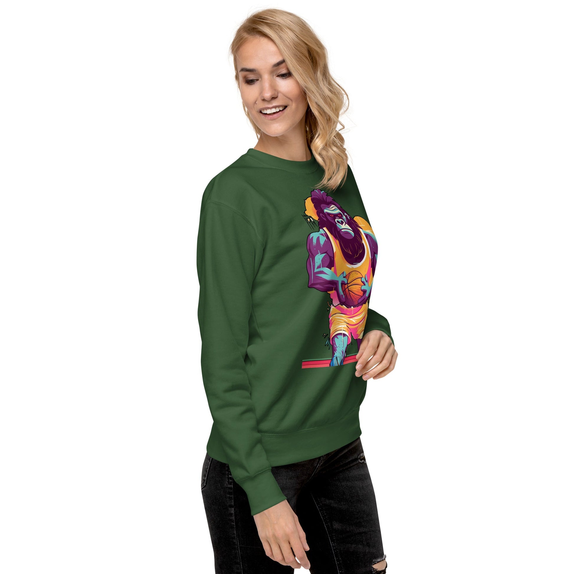 Hoops Hominid - Unisex Premium Sweatshirt - BBairt