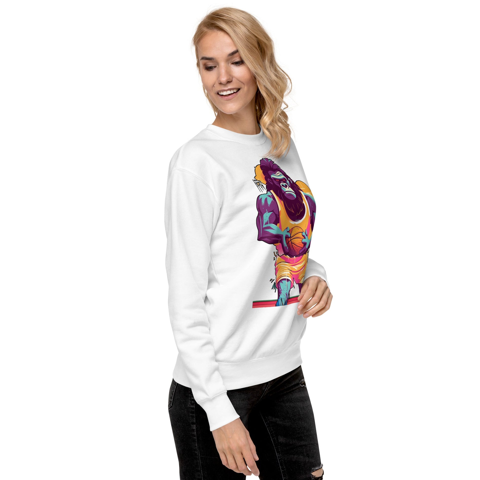 Hoops Hominid - Unisex Premium Sweatshirt - BBairt