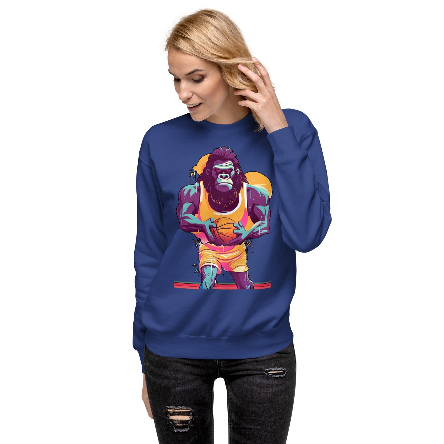 Hoops Hominid - Unisex Premium Sweatshirt - BBairt