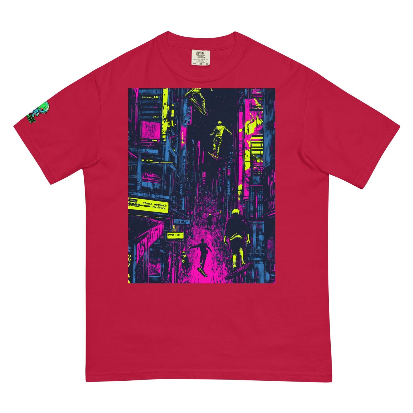 Hoverboard Uprising - Unisex garment - dyed heavyweight t-shirt - BBairt