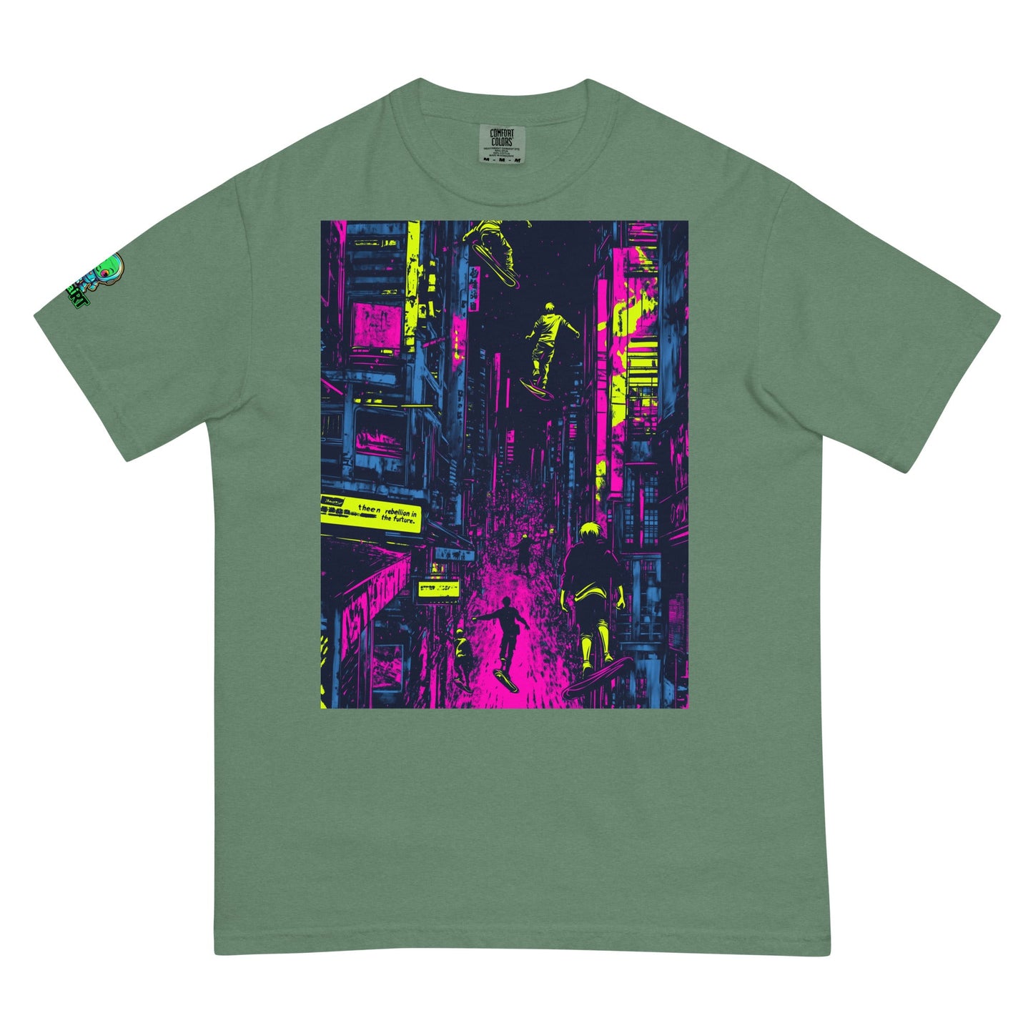 Hoverboard Uprising - Unisex garment - dyed heavyweight t-shirt - BBairt