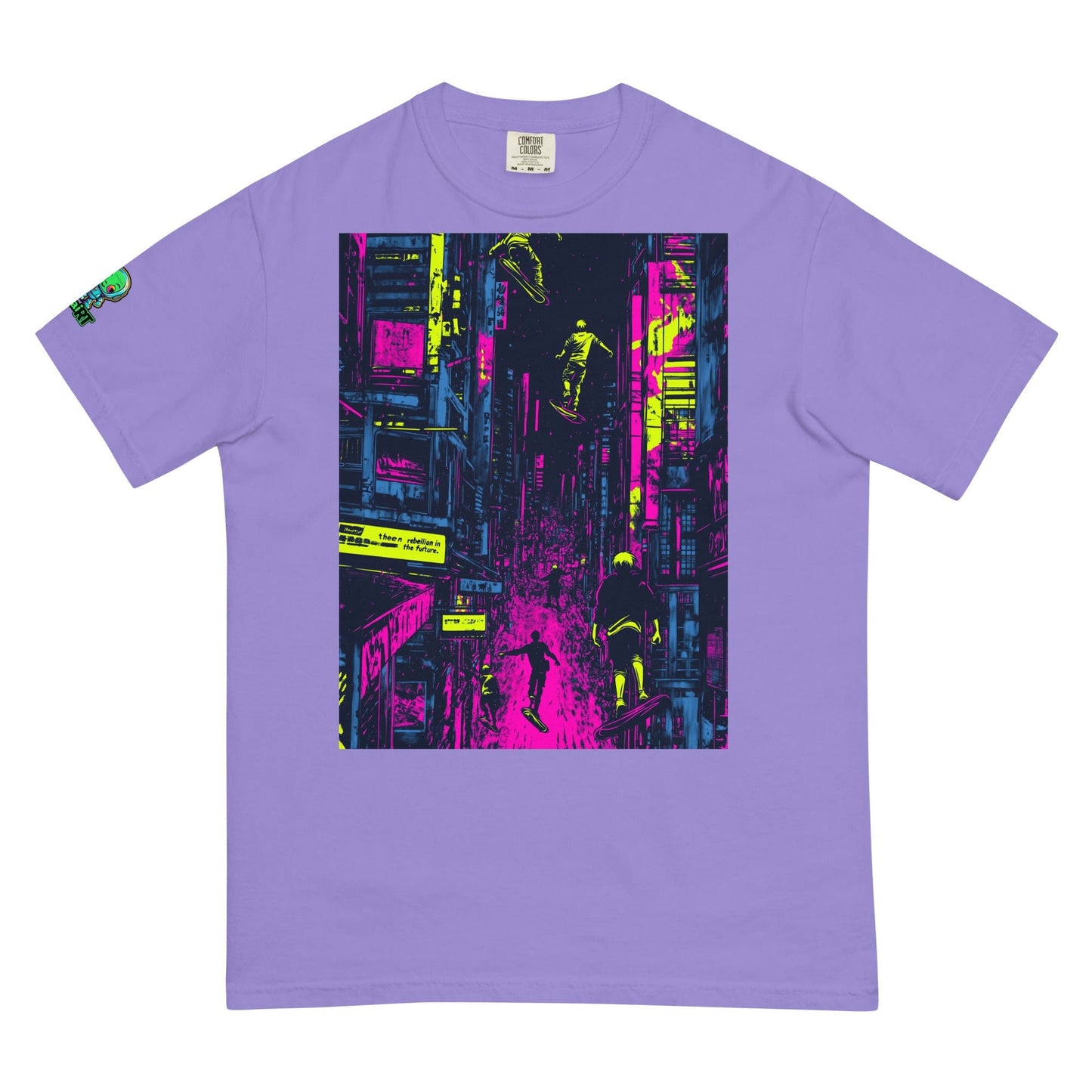 Hoverboard Uprising - Unisex garment - dyed heavyweight t-shirt - BBairt