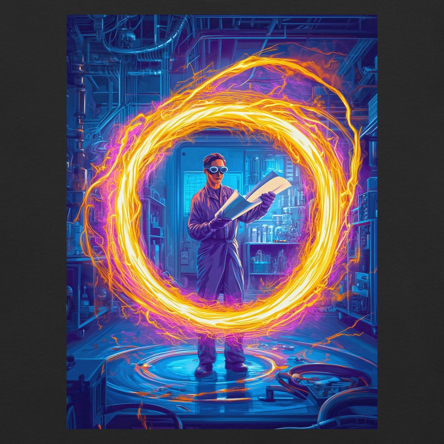 Igniting the Vortex - Unisex garment - dyed heavyweight t-shirt - BBairt