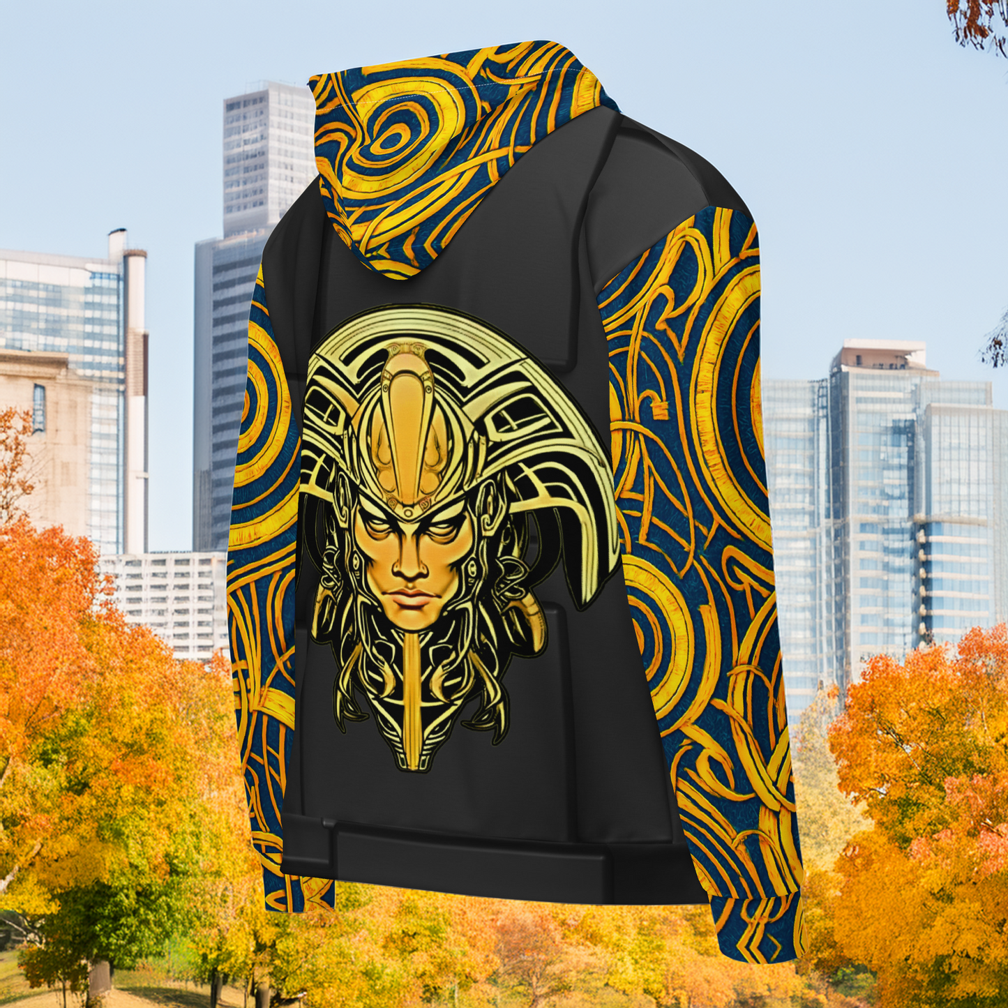 The Mask of Valor: Kara - Unisex All-Over Print Zip Hoodie