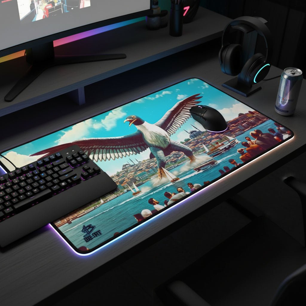 Istanbul’s Avian Awe – Desk Mat - BBairt