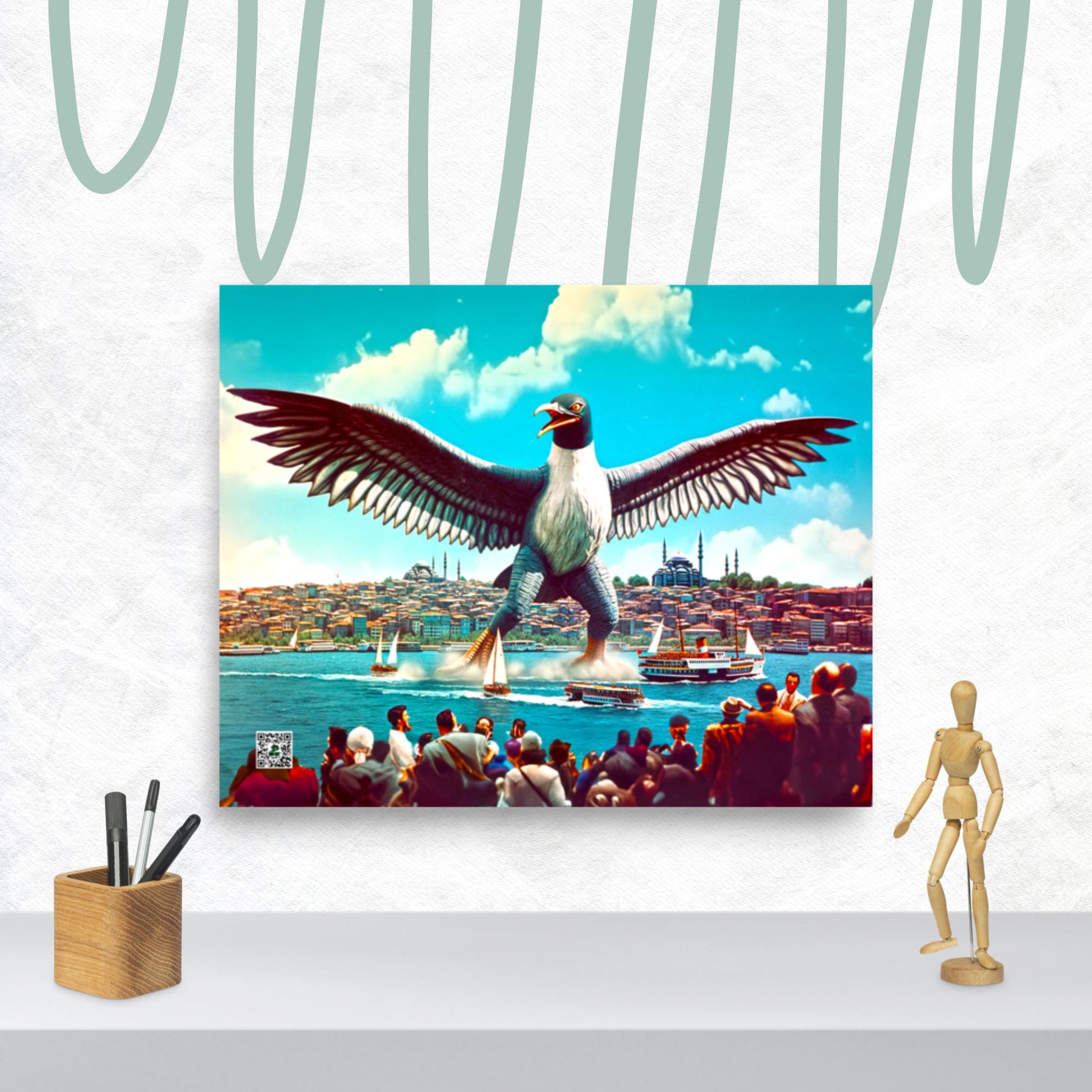 Istanbul’s Avian Awe - Photo paper poster - BBairt