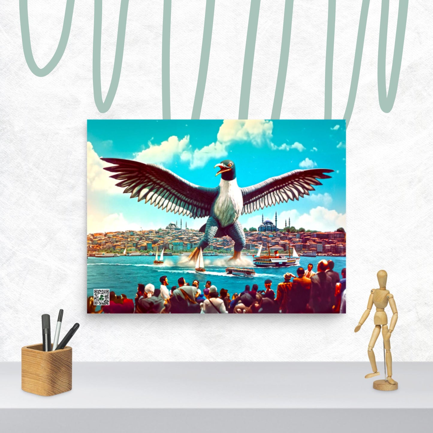 Istanbul’s Avian Awe - Photo paper poster - BBairt