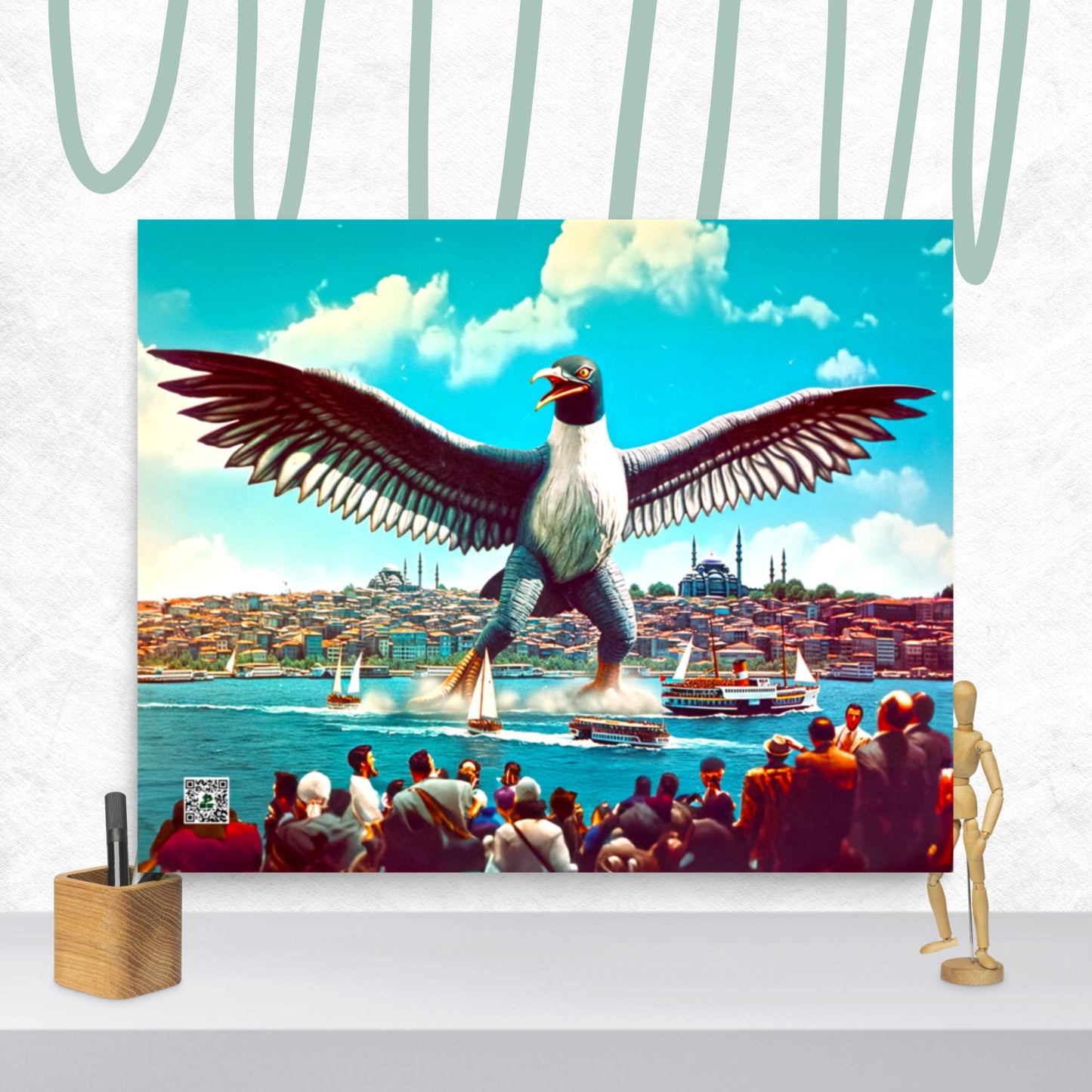 Istanbul’s Avian Awe - Photo paper poster - BBairt