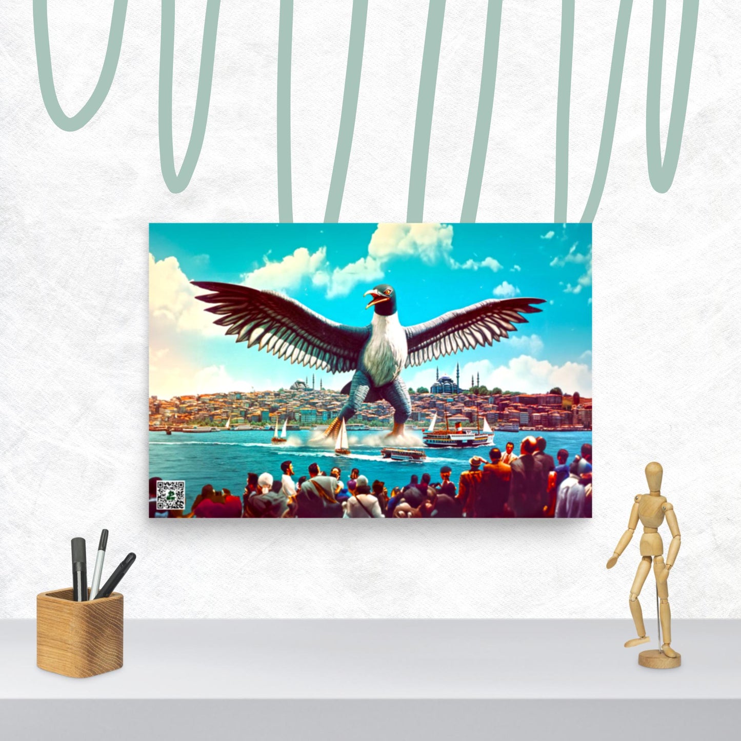 Istanbul’s Avian Awe - Photo paper poster - BBairt