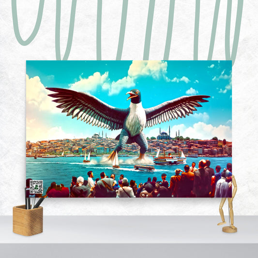 Istanbul’s Avian Awe - Photo paper poster - BBairt