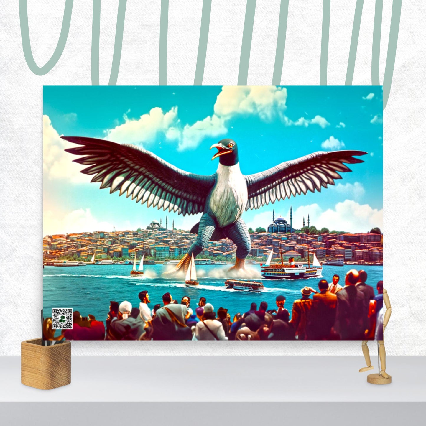 Istanbul’s Avian Awe - Photo paper poster - BBairt