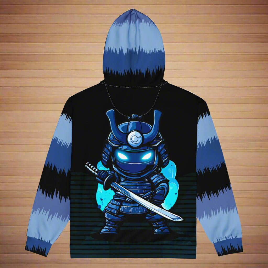 Kai the Cyber Ronin - Unisex All - Over Print Zip Hoodie - BBairt