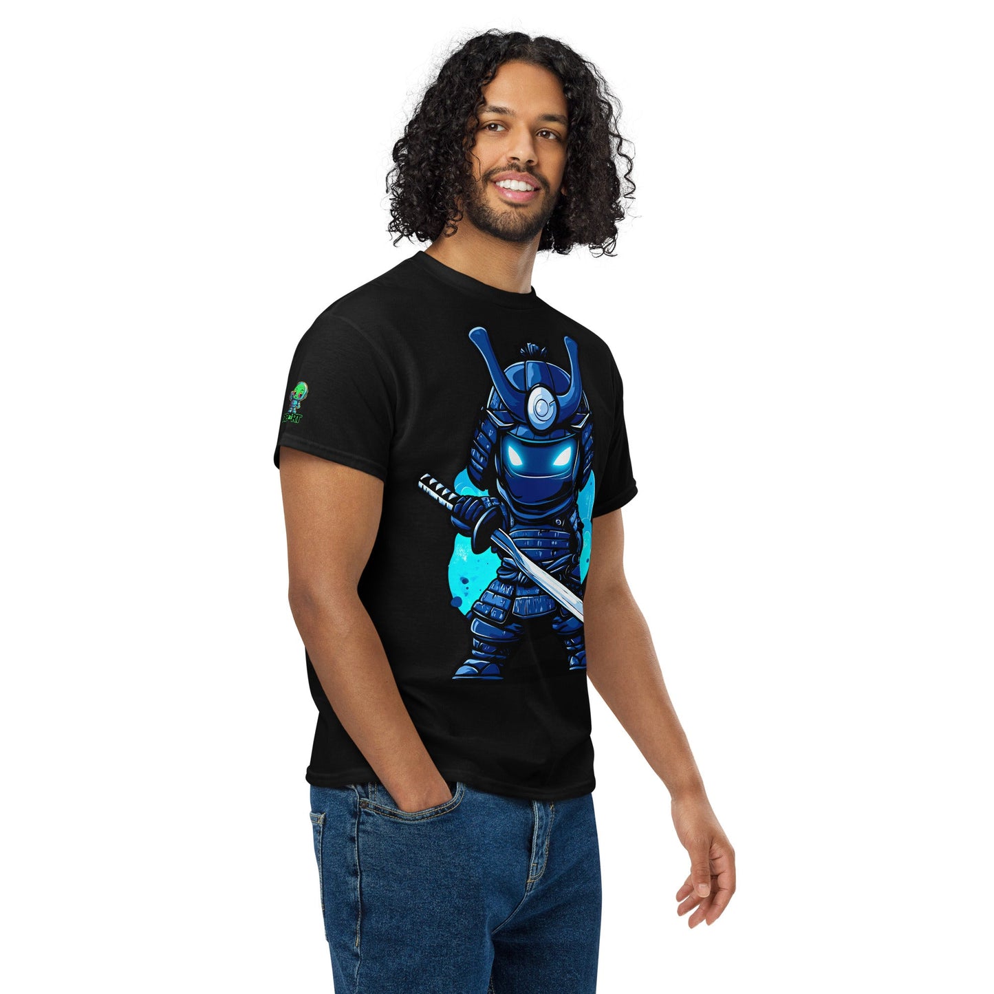 Kai the Cyber Ronin - Unisex DryBlend T-Shirt - BBairt