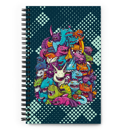 Kaiju Mountain - Spiral notebook - BBairt