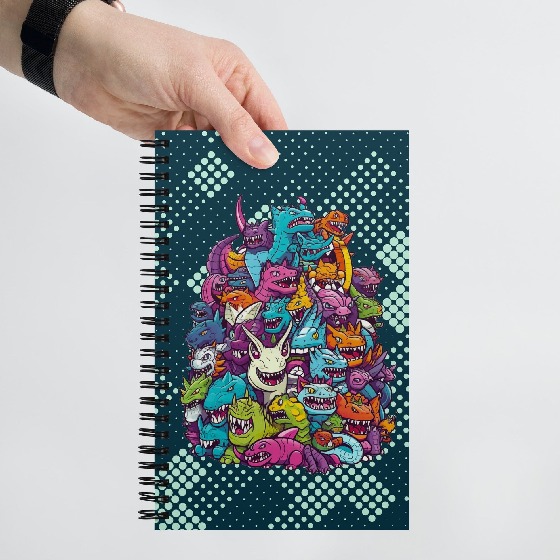Kaiju Mountain - Spiral notebook - BBairt
