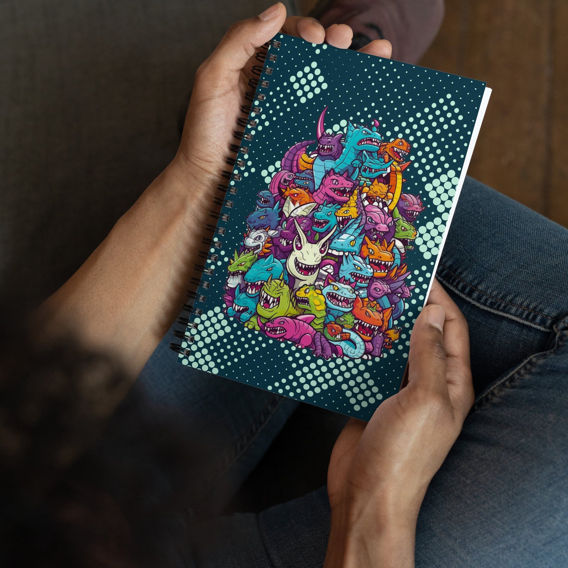 Kaiju Mountain - Spiral notebook - BBairt