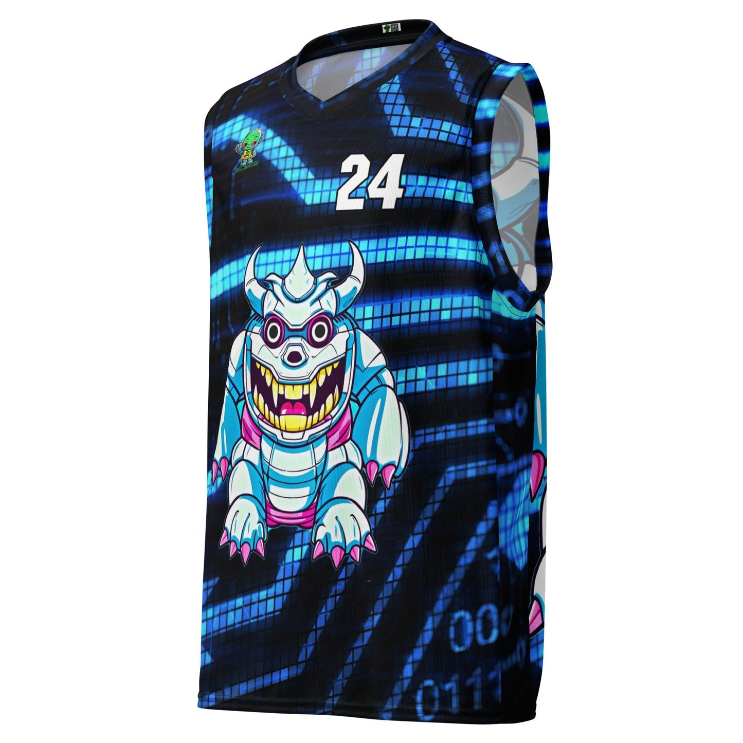 Kind Claw - Recycled unisex basketball jersey - Digital Pulse Colorway - BBairt