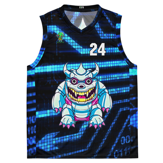 Kind Claw - Recycled unisex basketball jersey - Digital Pulse Colorway - BBairt