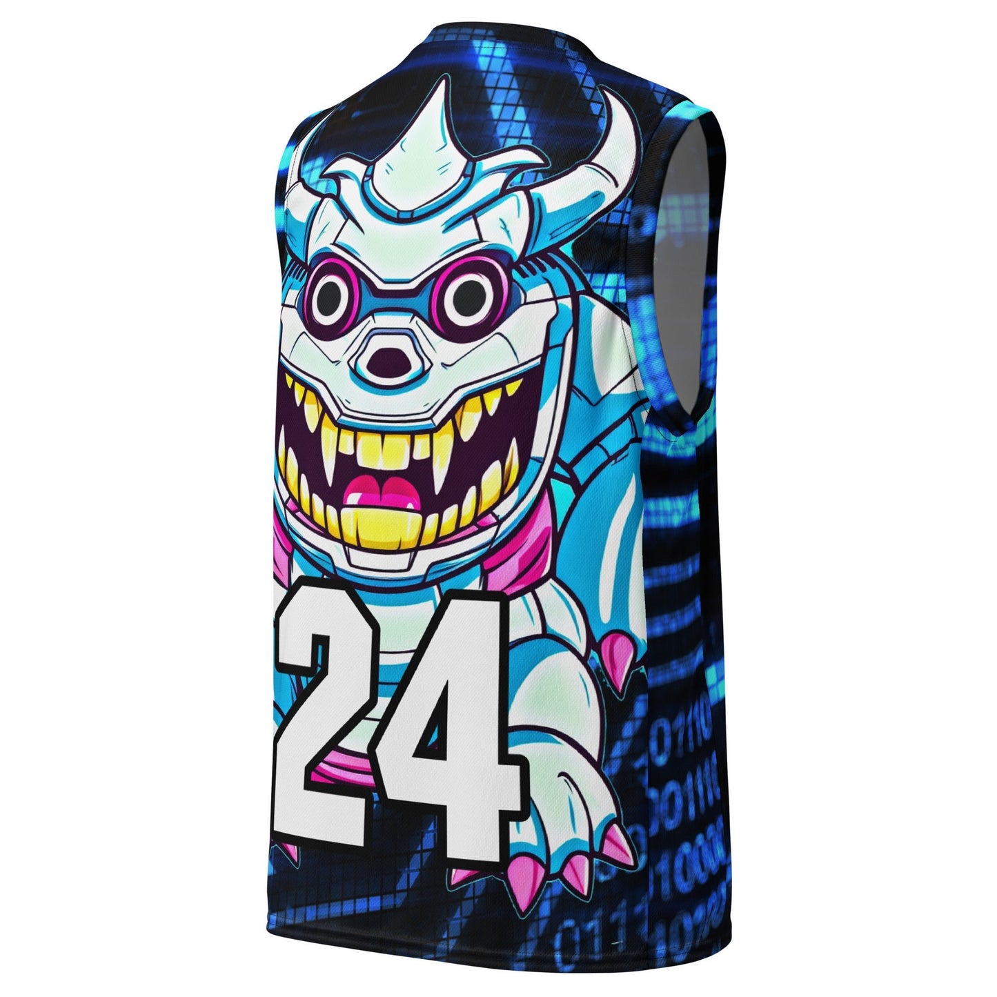 Kind Claw - Recycled unisex basketball jersey - Digital Pulse Colorway - BBairt