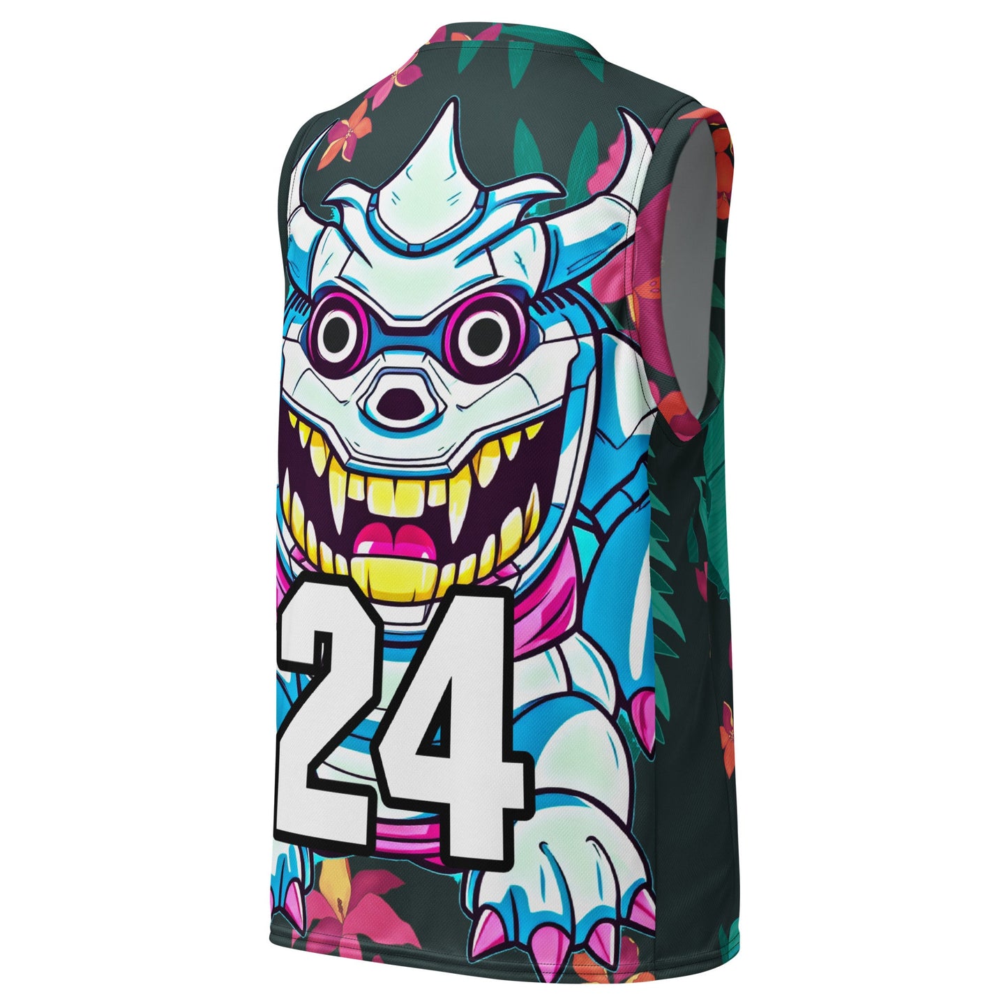 Kind Claw - Recycled unisex basketball jersey - Midnight Jungle Colorway - BBairt