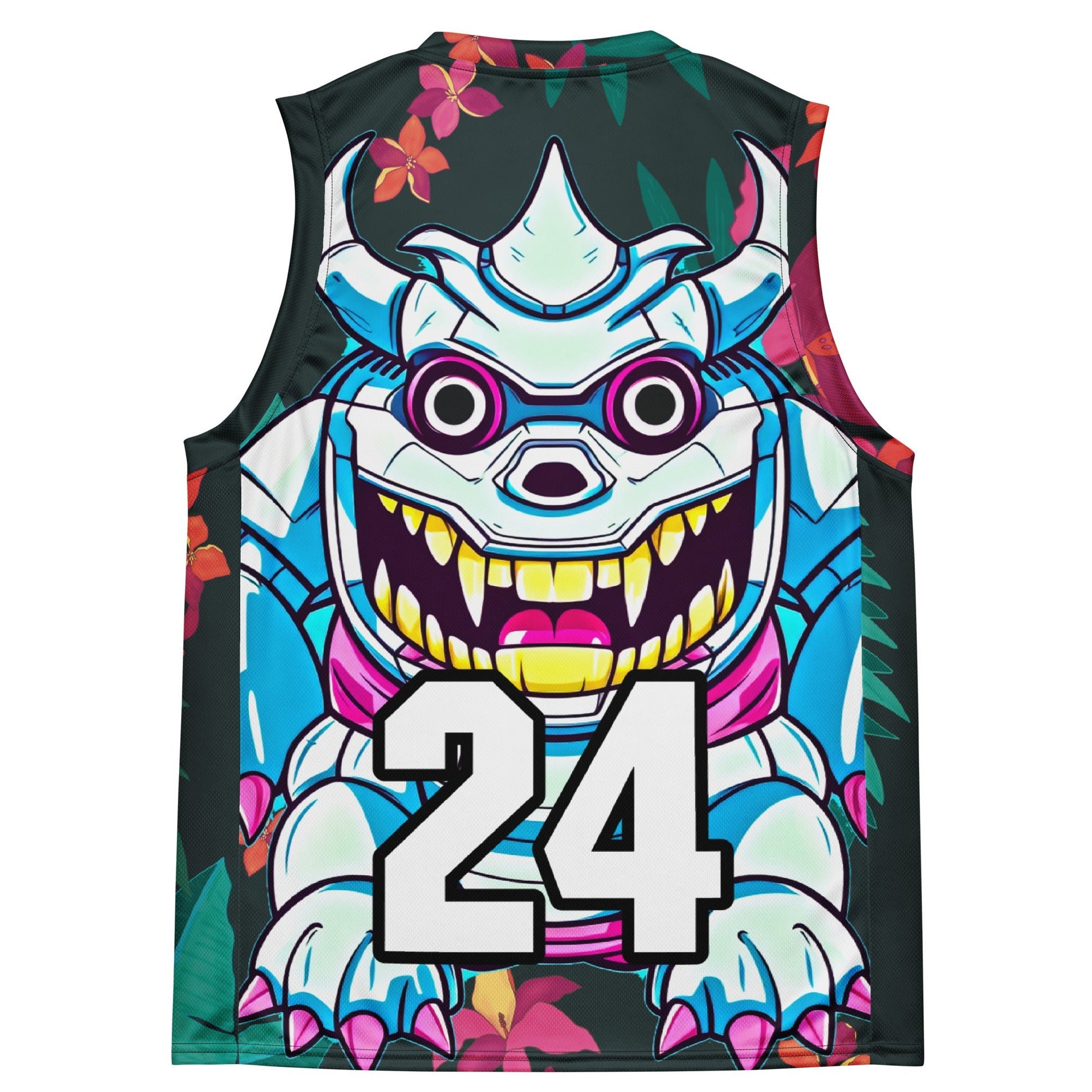 Kind Claw - Recycled unisex basketball jersey - Midnight Jungle Colorway - BBairt