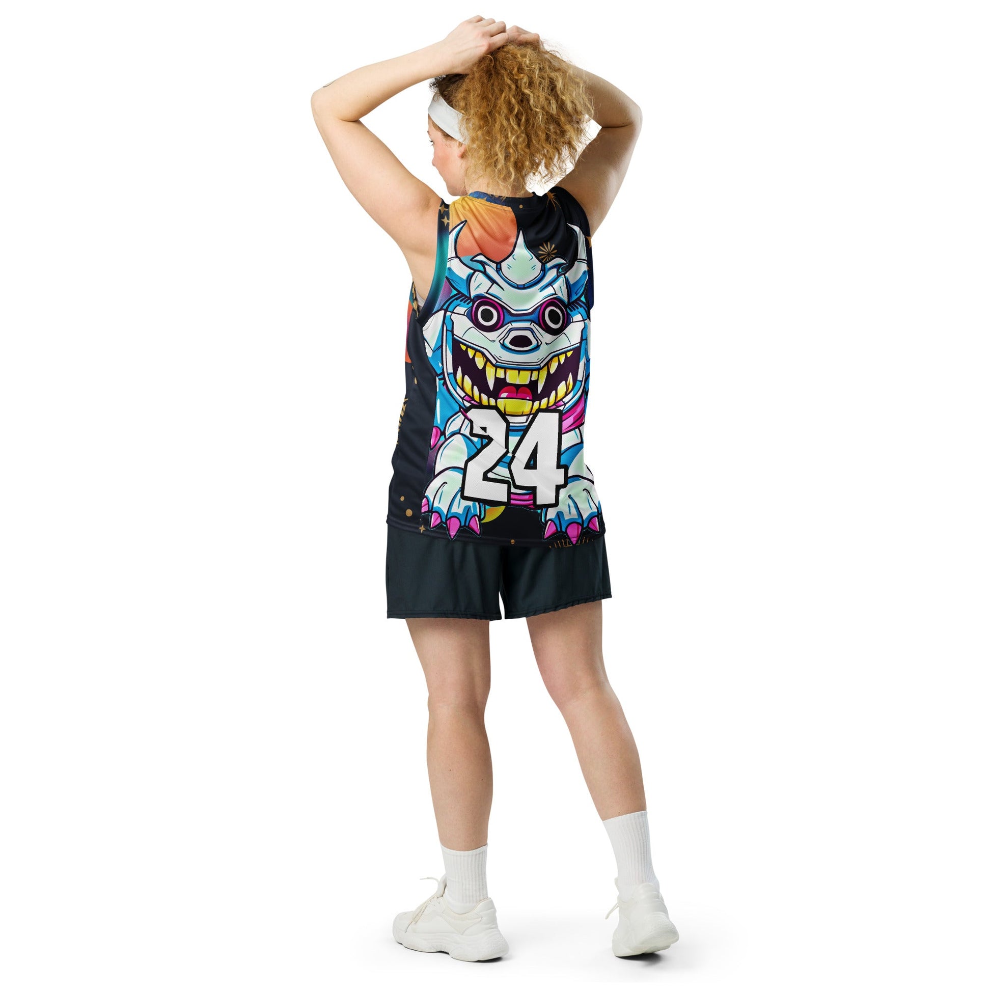 Kind Claw - Recycled unisex basketball jersey - Nebula Night Colorway - BBairt