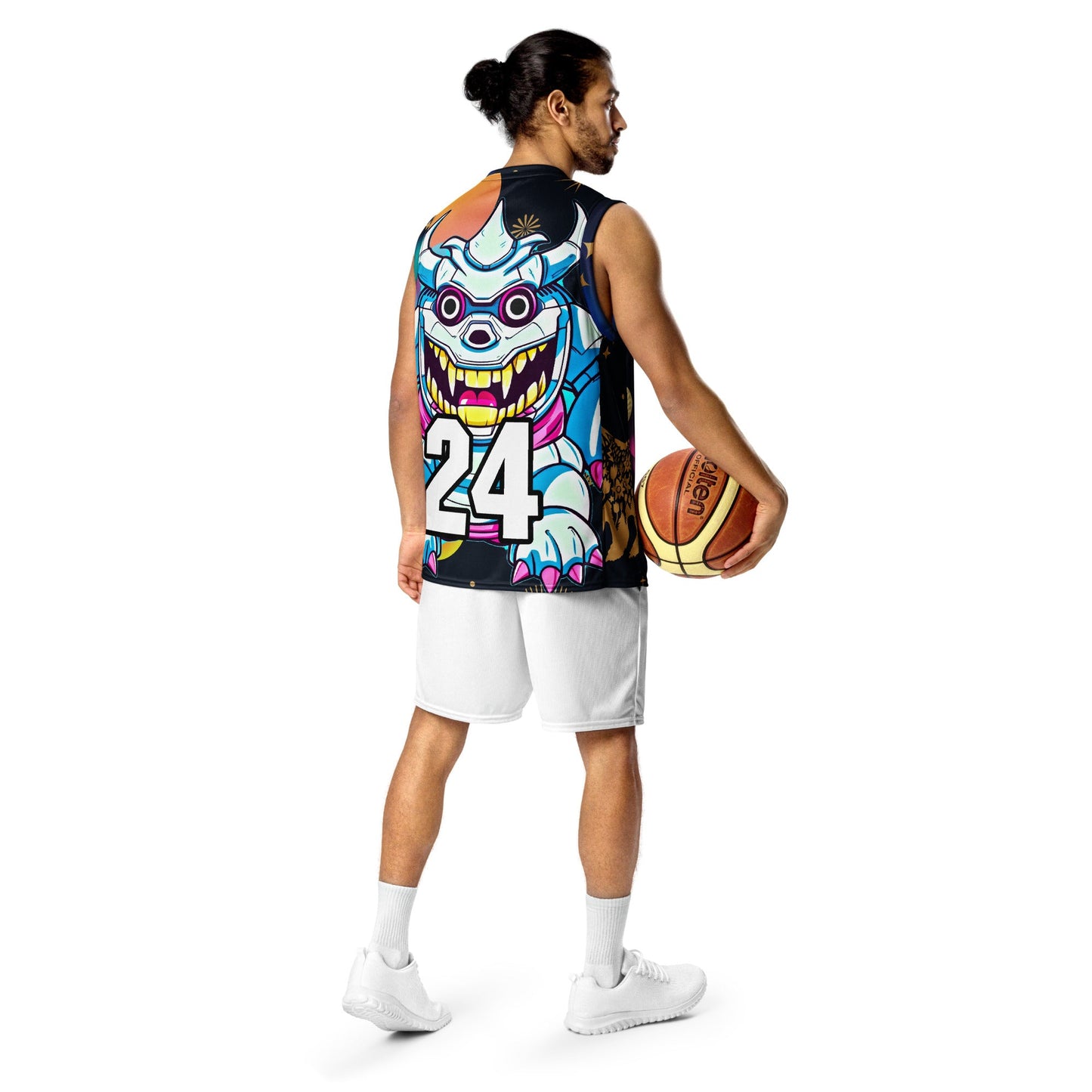 Kind Claw - Recycled unisex basketball jersey - Nebula Night Colorway - BBairt