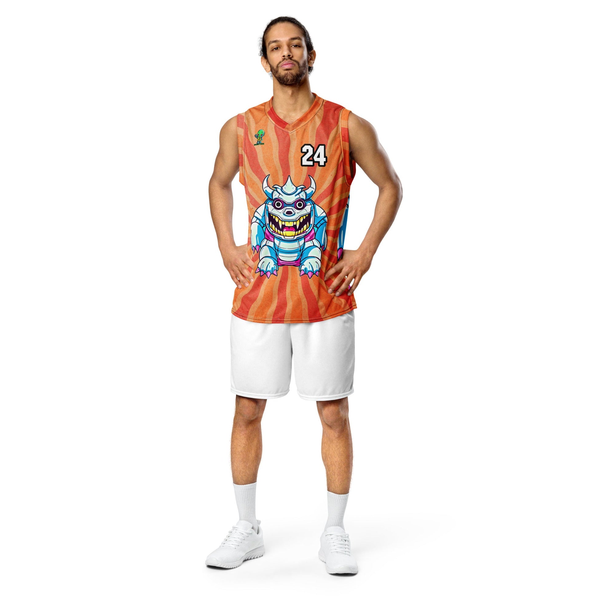 Kind Claw - Recycled unisex basketball jersey - Solar Flare Colorway - BBairt