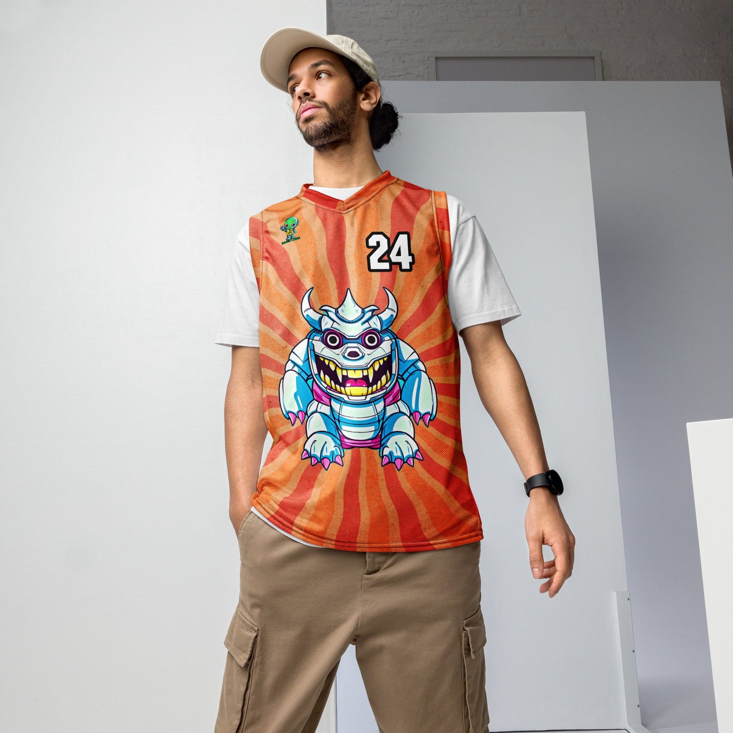 Kind Claw - Recycled unisex basketball jersey - Solar Flare Colorway - BBairt