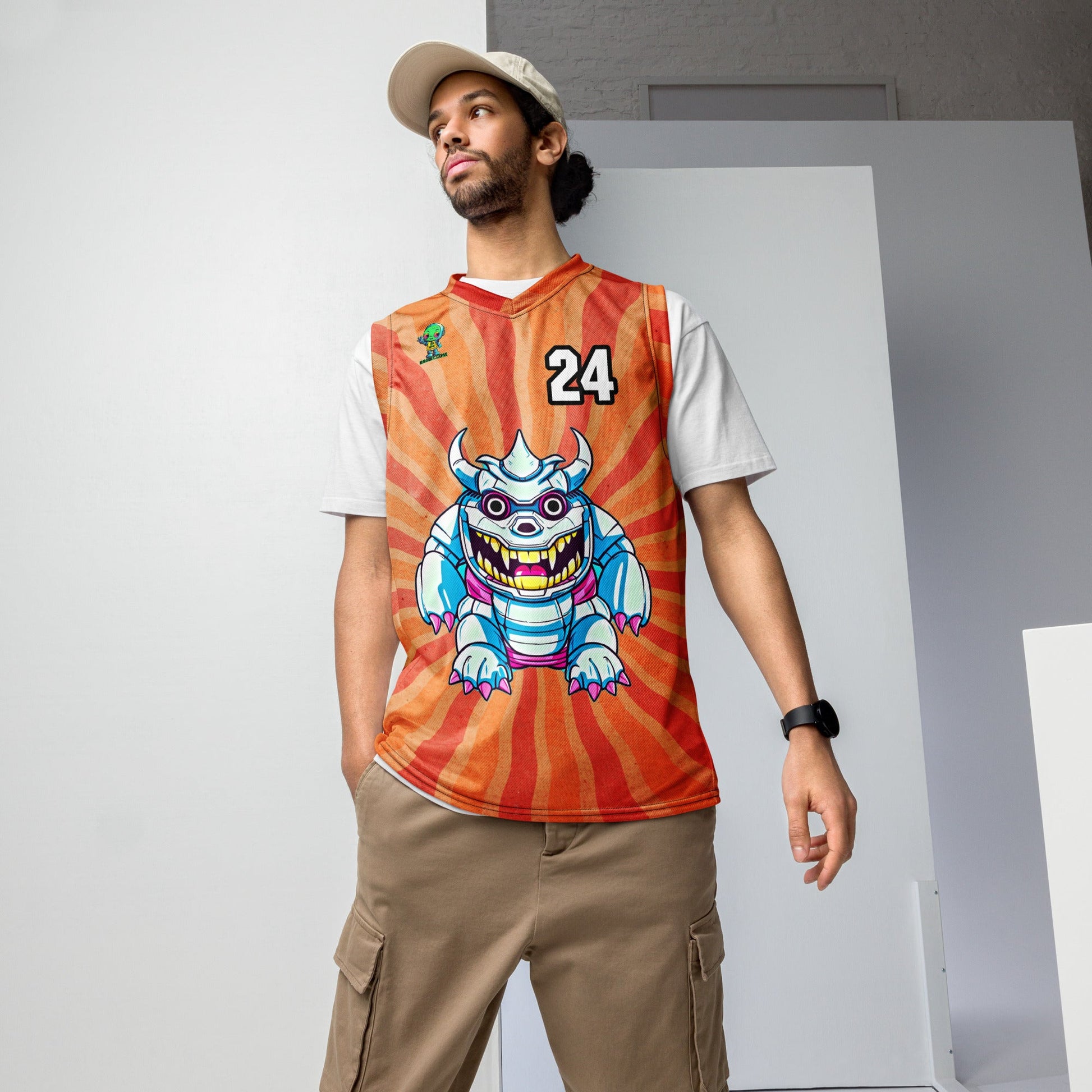 Kind Claw - Recycled unisex basketball jersey - Solar Flare Colorway - BBairt