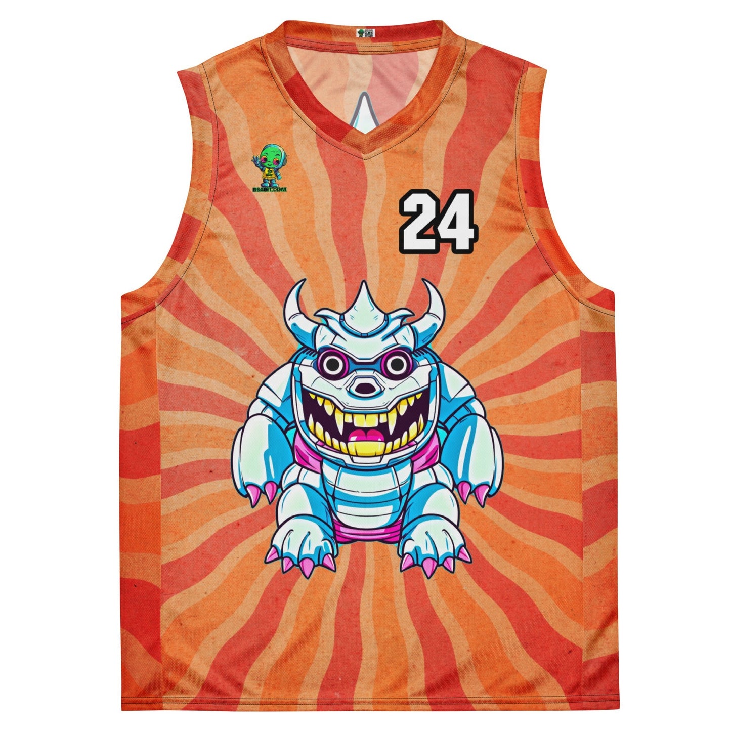 Kind Claw - Recycled unisex basketball jersey - Solar Flare Colorway - BBairt