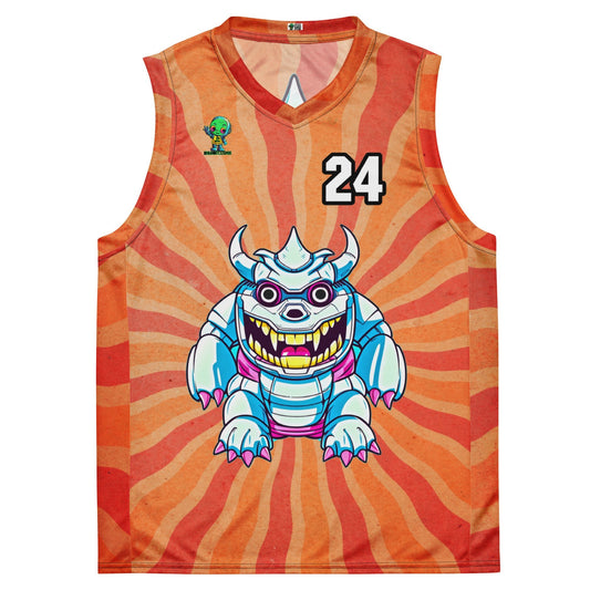 Kind Claw - Recycled unisex basketball jersey - Solar Flare Colorway - BBairt