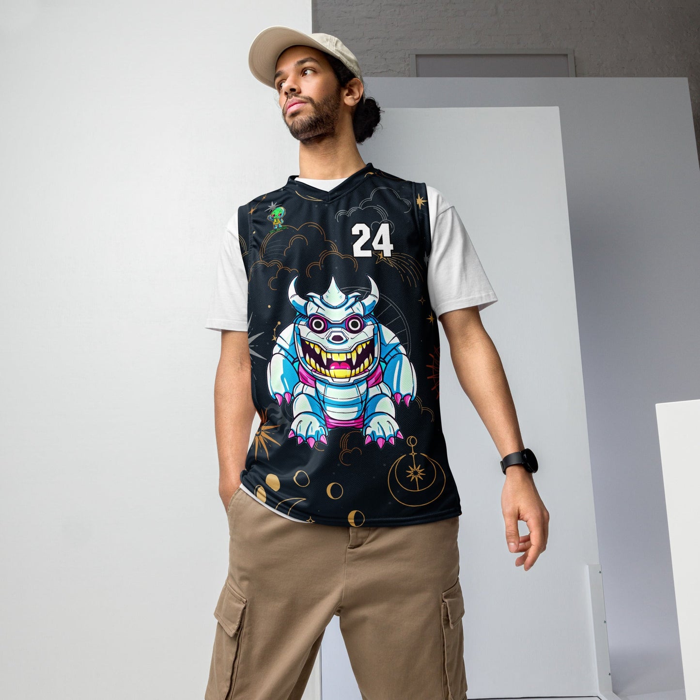 Kind Claw - Recycled unisex basketball jersey - Starry Odyssey Colorway - BBairt