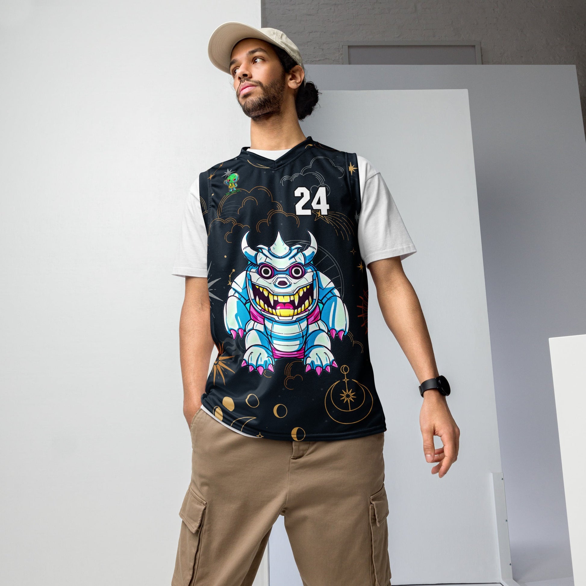 Kind Claw - Recycled unisex basketball jersey - Starry Odyssey Colorway - BBairt