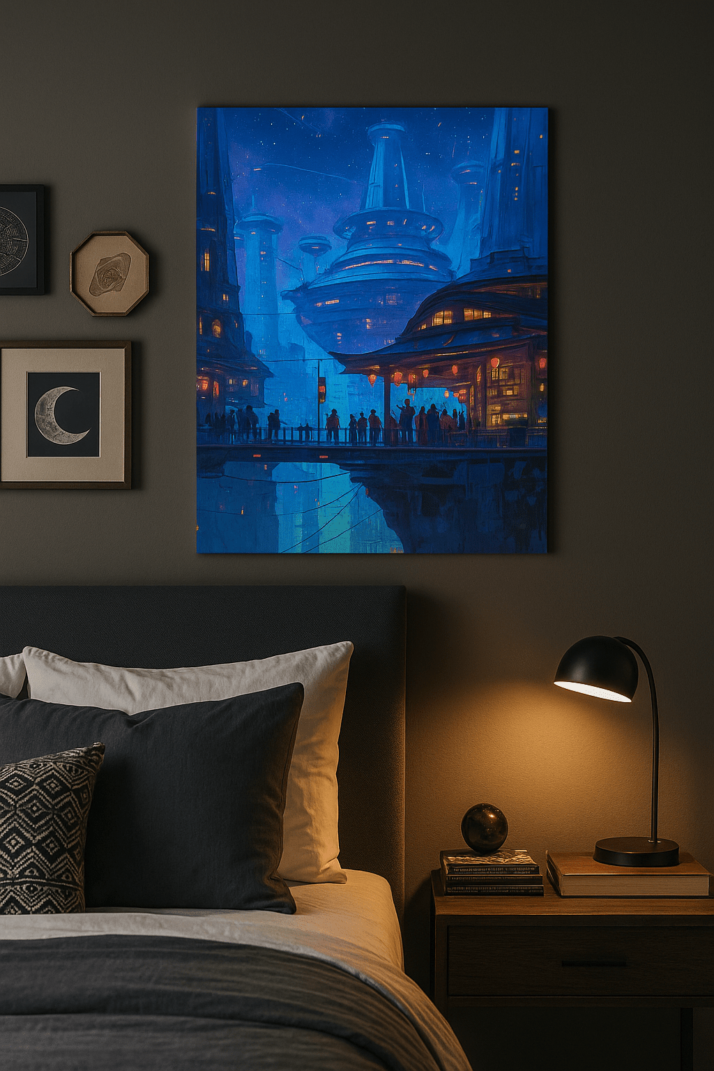 Lanterns Over Neo - Kyoto – Photo Paper Poster - BBairt