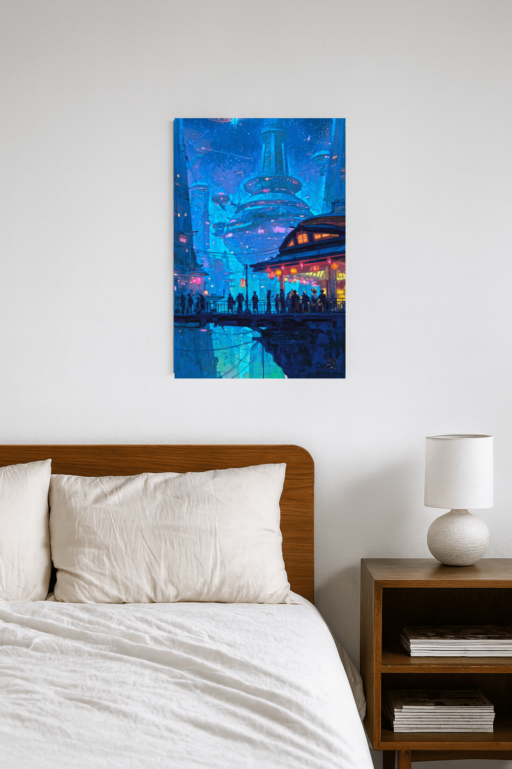 Lanterns Over Neo - Kyoto – Photo Paper Poster - BBairt