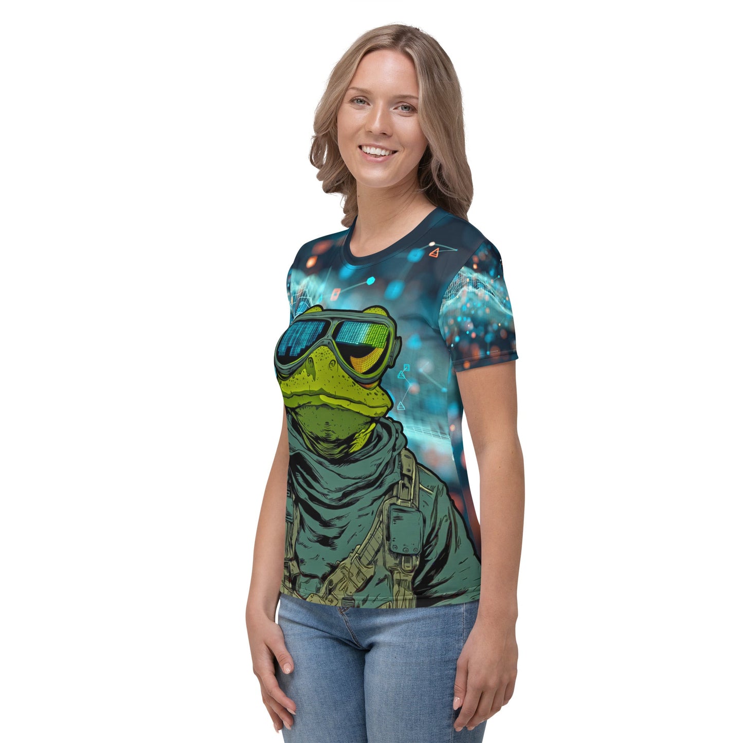 Lily Pad Recon - Women's All - Over Print Crew Neck Tee - BBairt