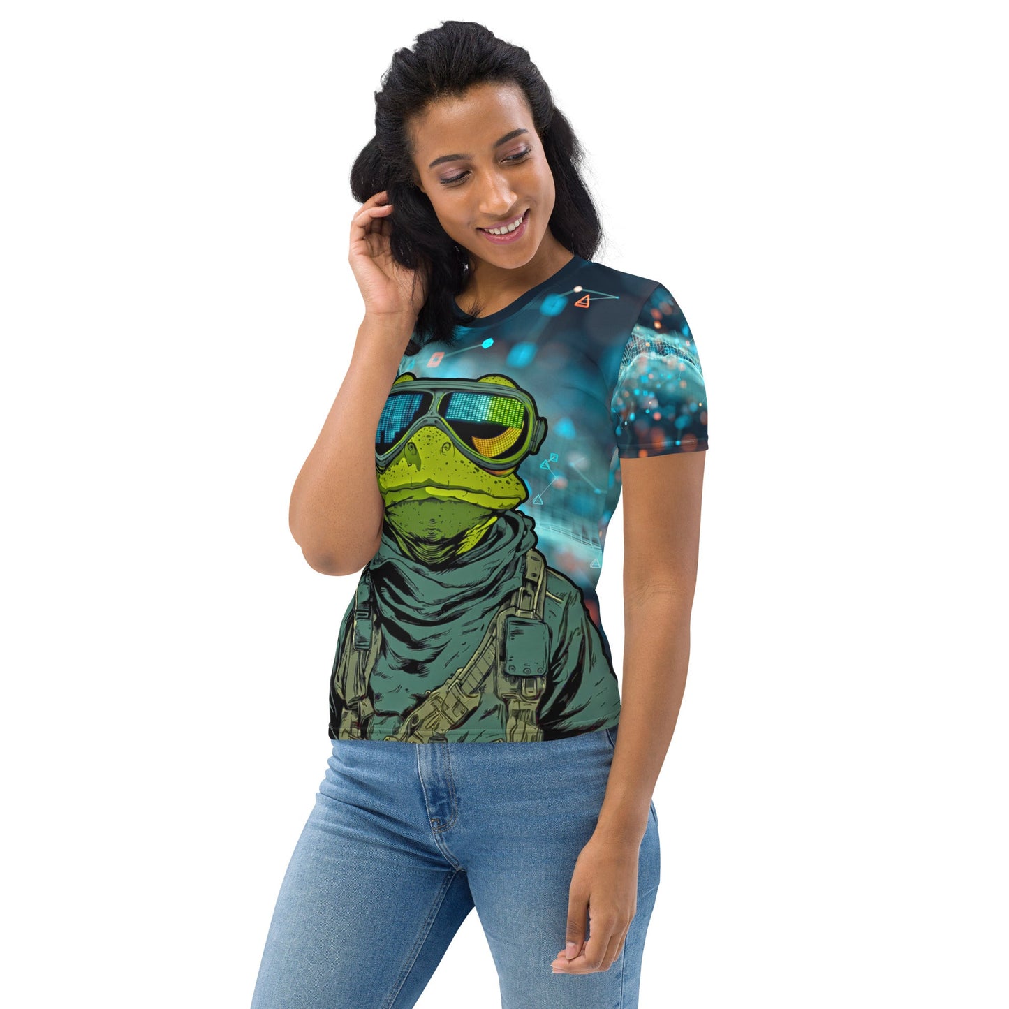 Lily Pad Recon - Women's All - Over Print Crew Neck Tee - BBairt