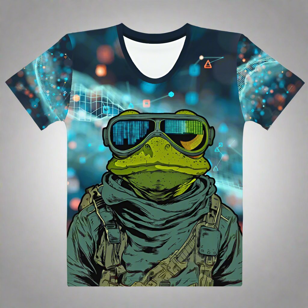 Lily Pad Recon - Women's All - Over Print Crew Neck Tee - BBairt