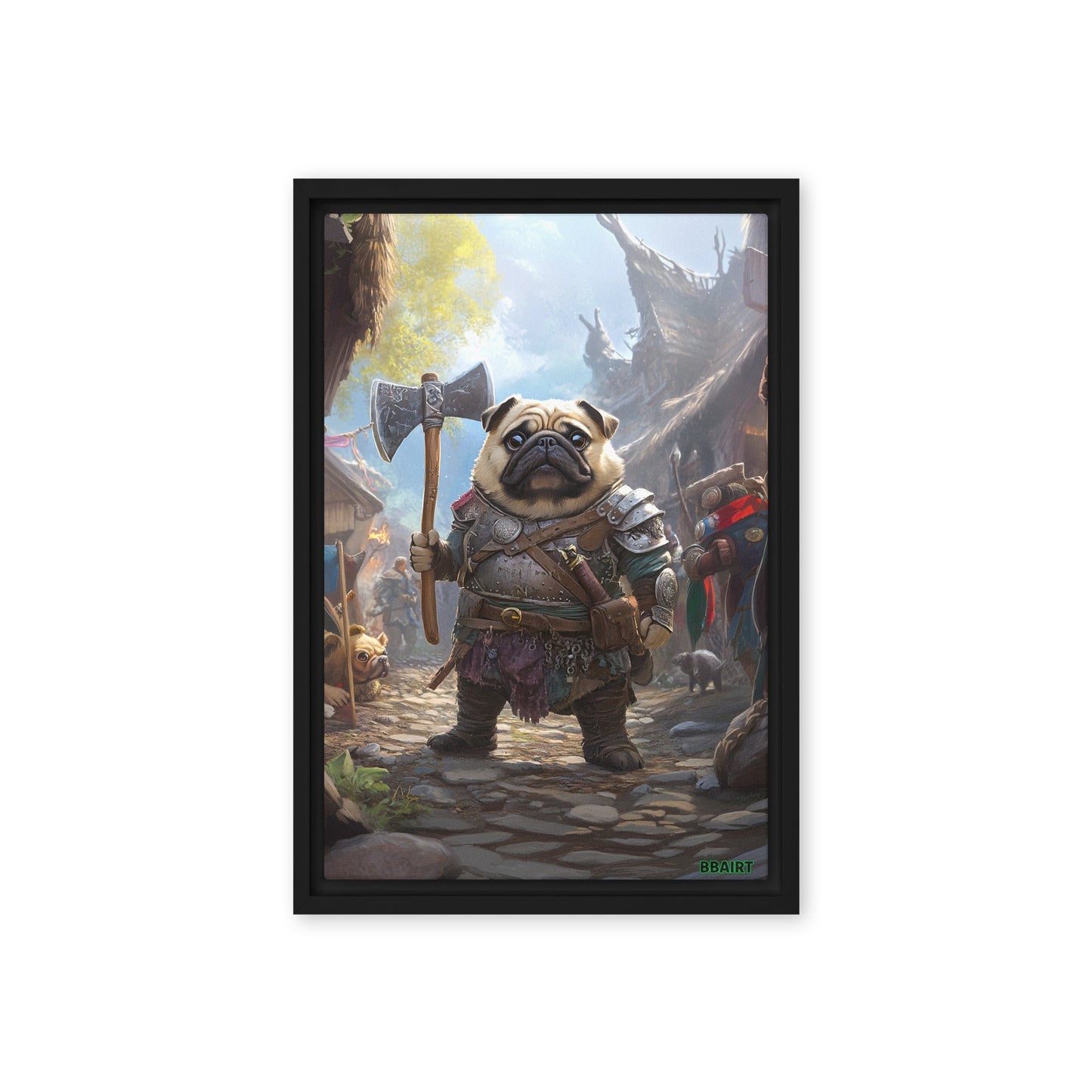 Lucy the Fearless – Framed Canvas Print - BBairt