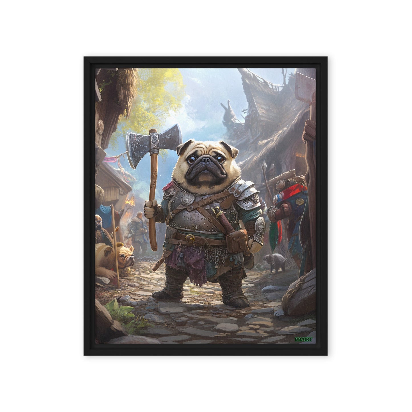 Lucy the Fearless – Framed Canvas Print - BBairt