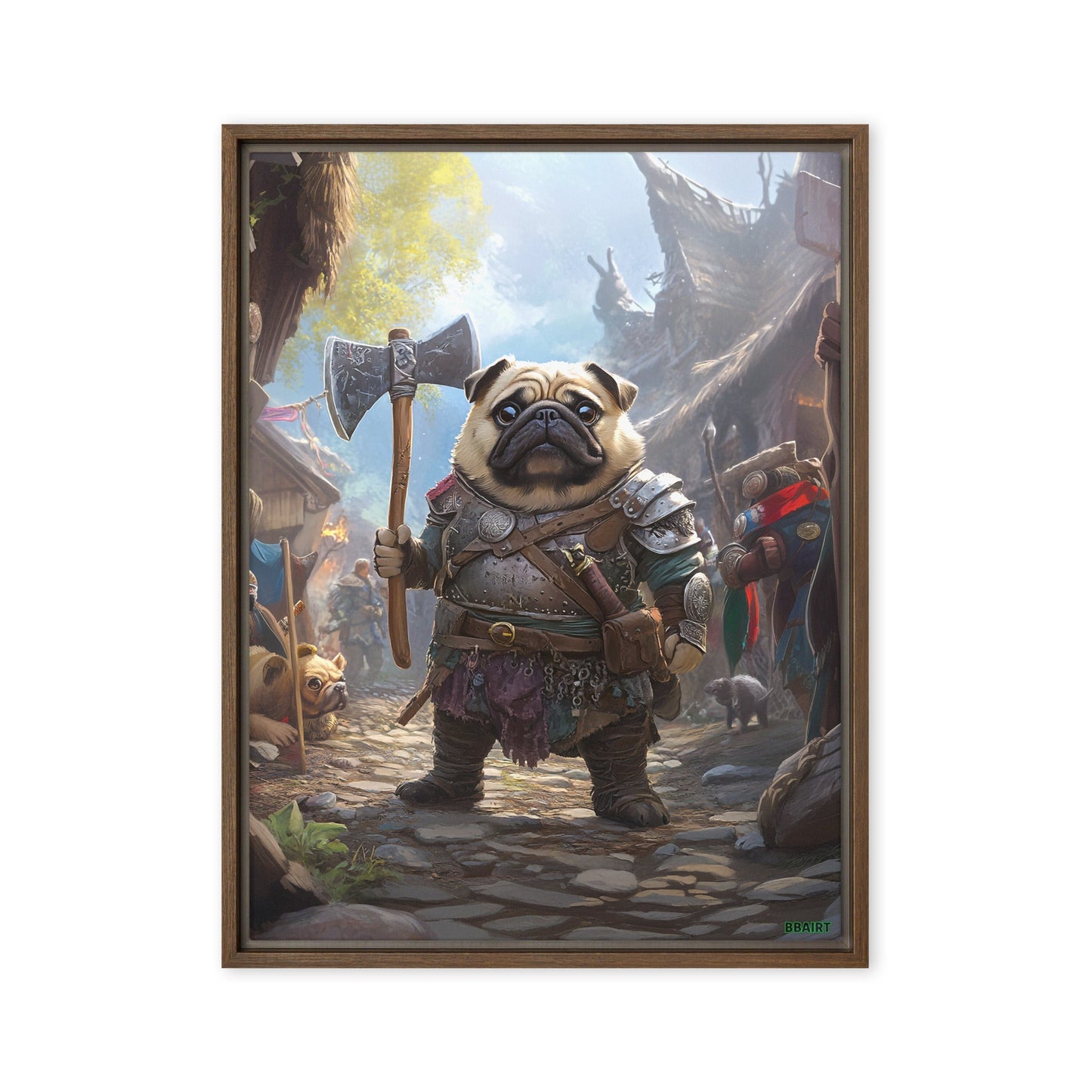 Lucy the Fearless – Framed Canvas Print - BBairt