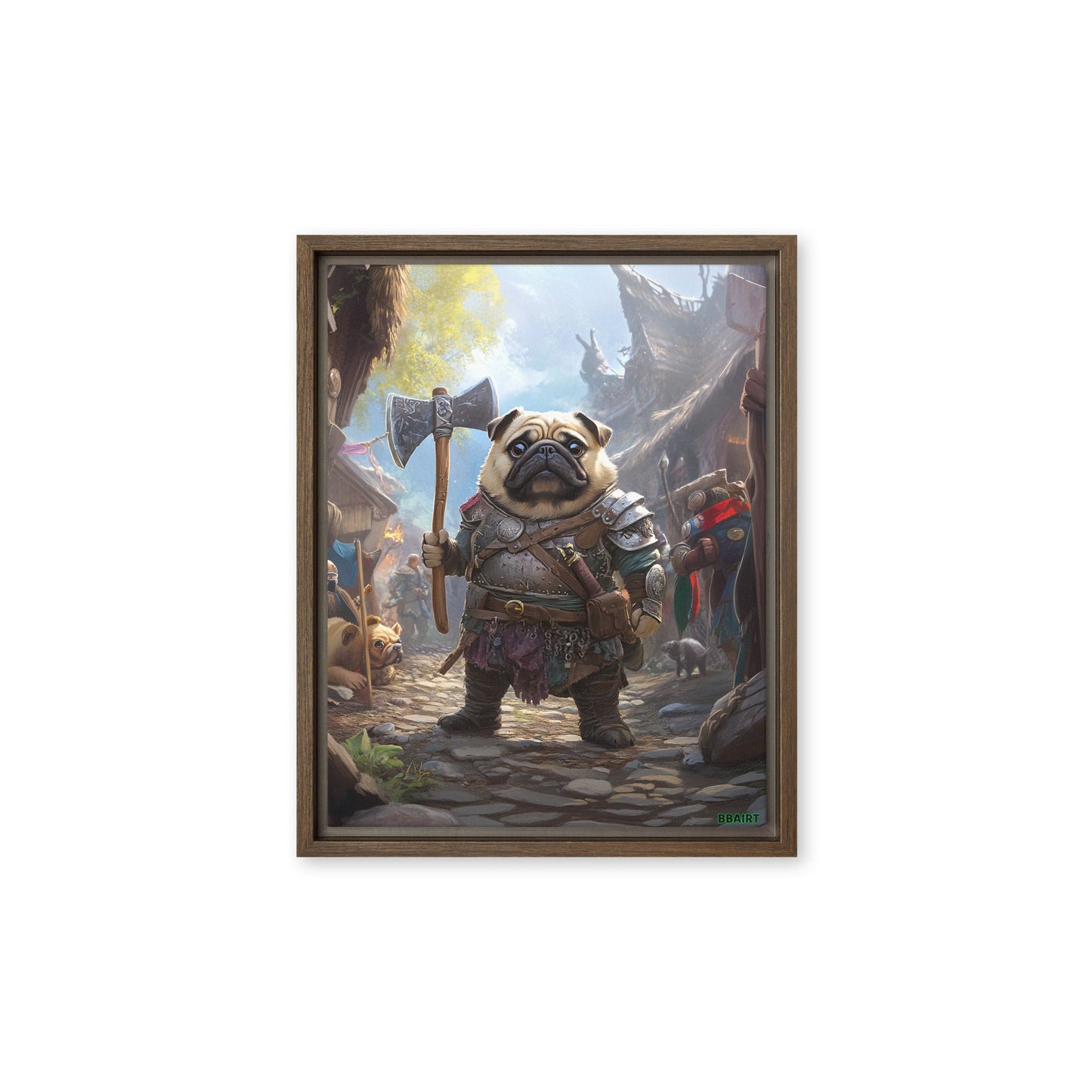 Lucy the Fearless – Framed Canvas Print - BBairt