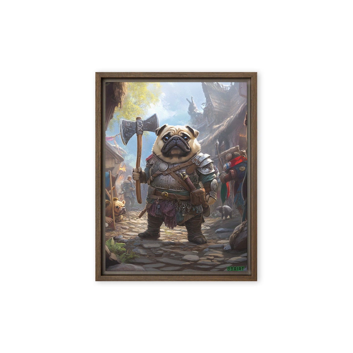 Lucy the Fearless – Framed Canvas Print - BBairt