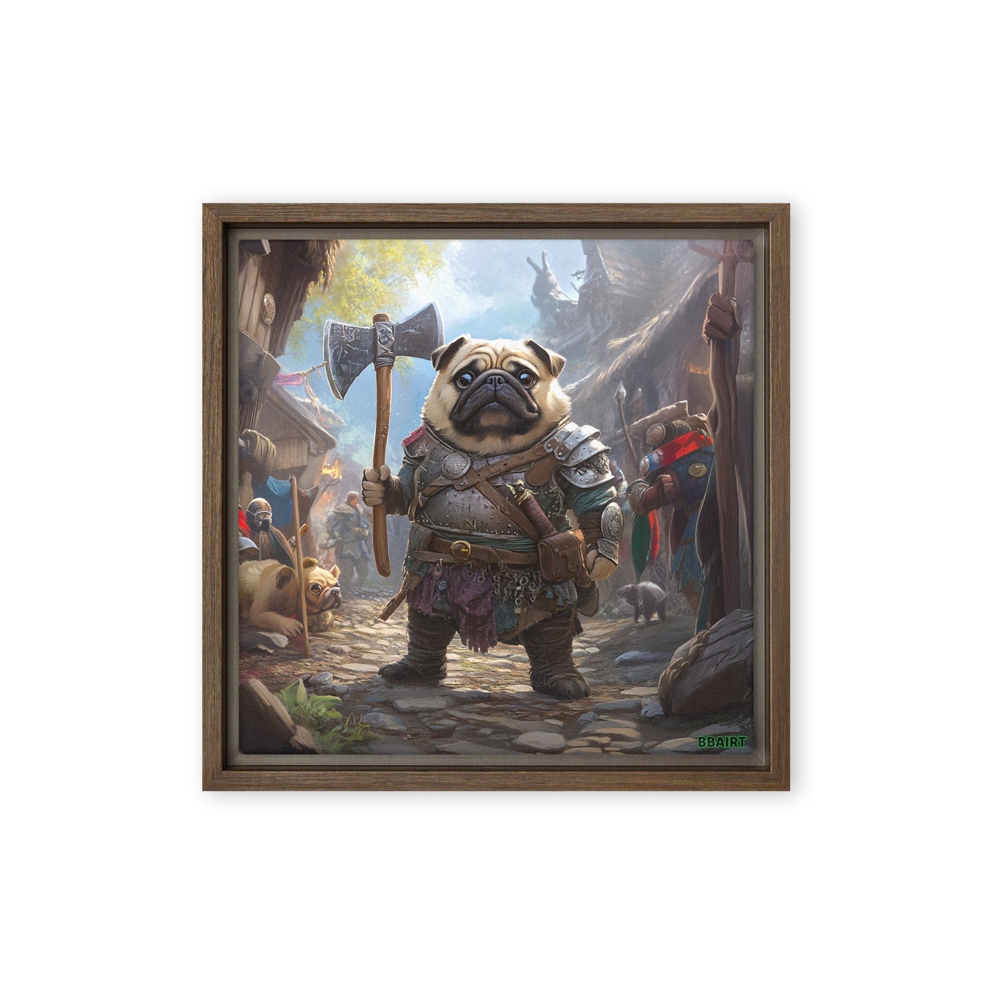 Lucy the Fearless – Framed Canvas Print - BBairt