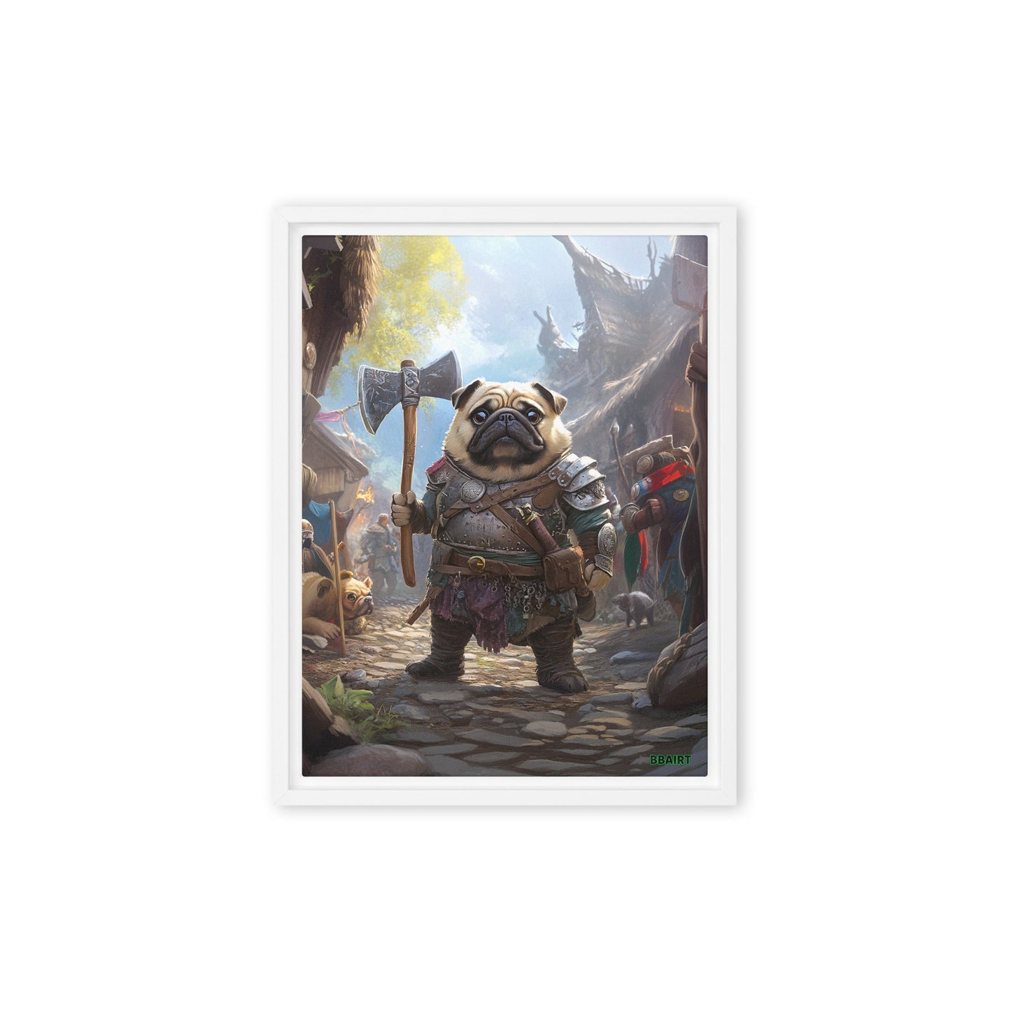 Lucy the Fearless – Framed Canvas Print - BBairt